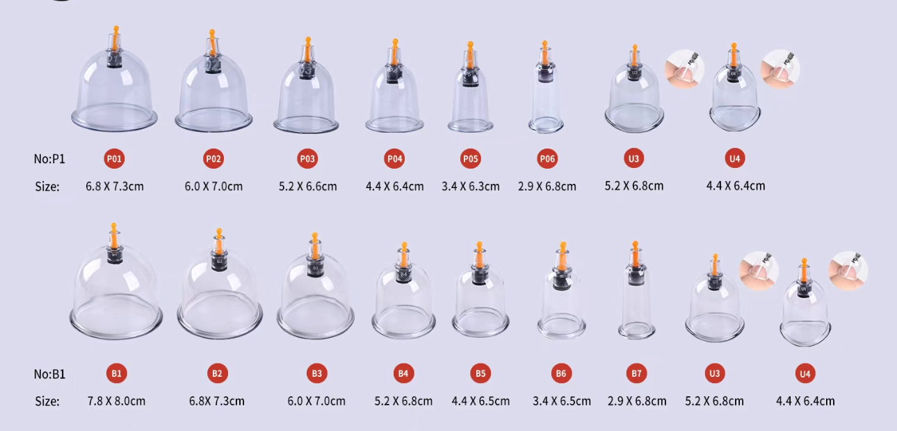 Hijama Suction Cup No. 6.8 cm (B1) - 50 pieces