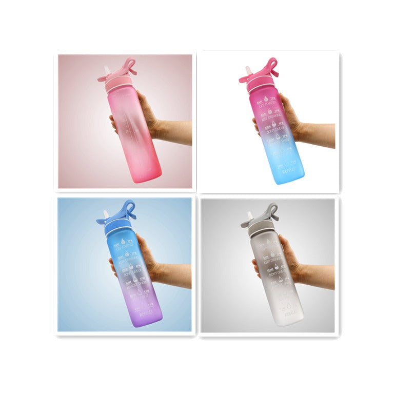 Gourde Sportive avec Paille & Brumisateur 1000ml