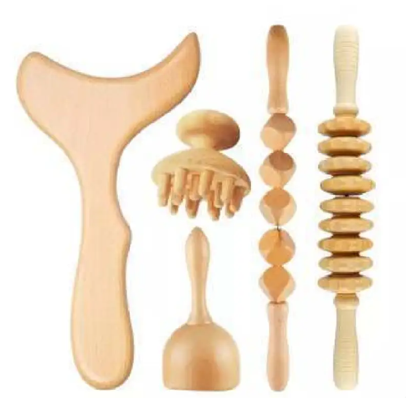 Rouleau de Massage Méridien en Bois ( Maderotherapy)