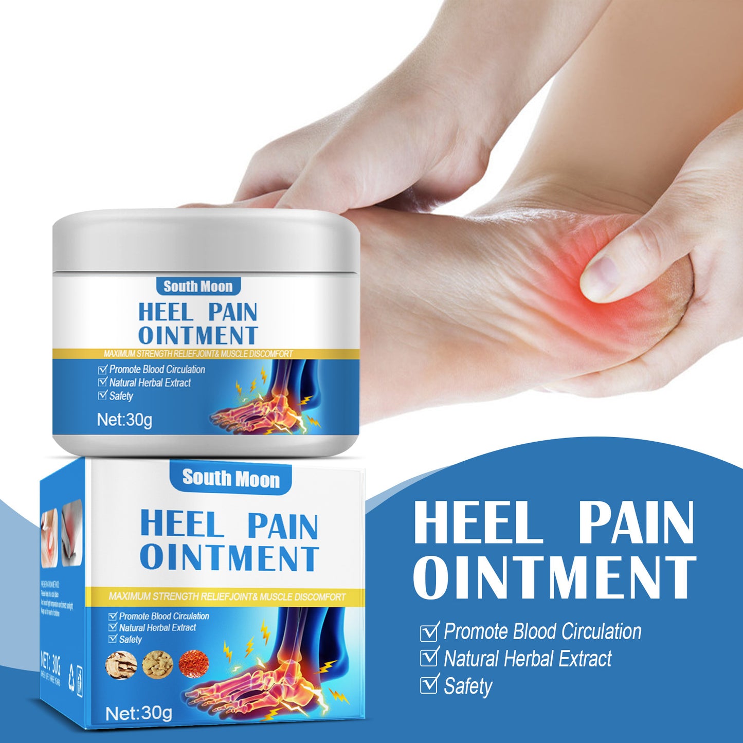 Crème de soulagement de la douleur articulaire pour les pieds et les orteils