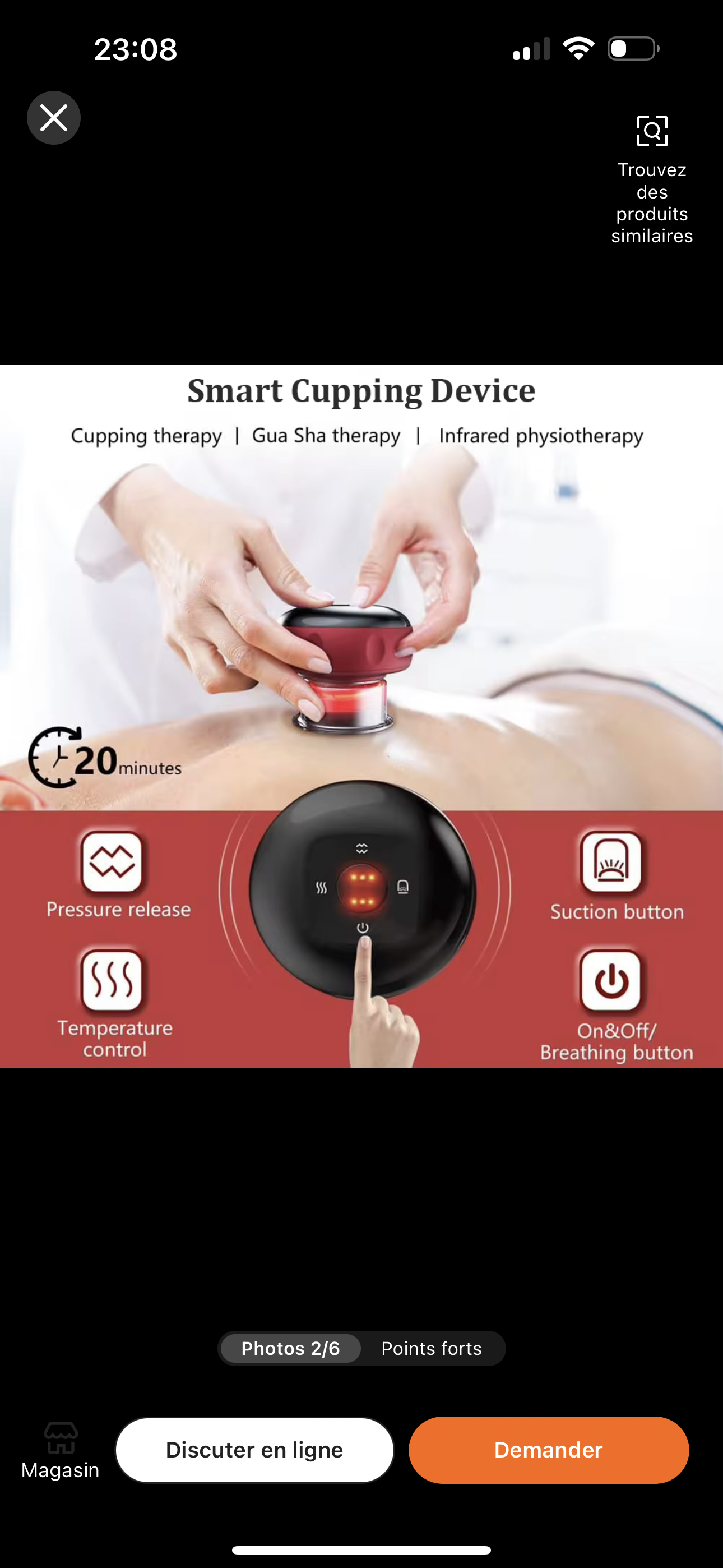 Appareil de massage électrique à ventouse - Kit 4 en 1 - Qualité professionnelle