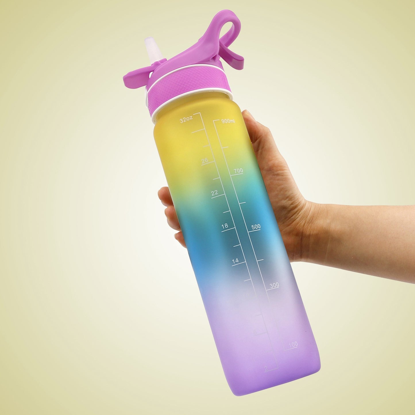 Gourde Sportive avec Paille & Brumisateur 1000ml