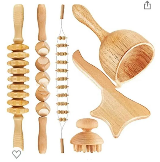 Rouleau de Massage Méridien en Bois ( Maderotherapy)