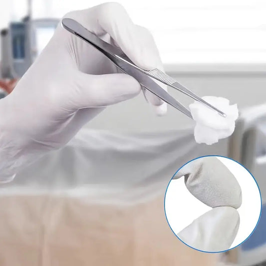 Gants jetables en nitrile blanc, sans poudre (boîte de 1)