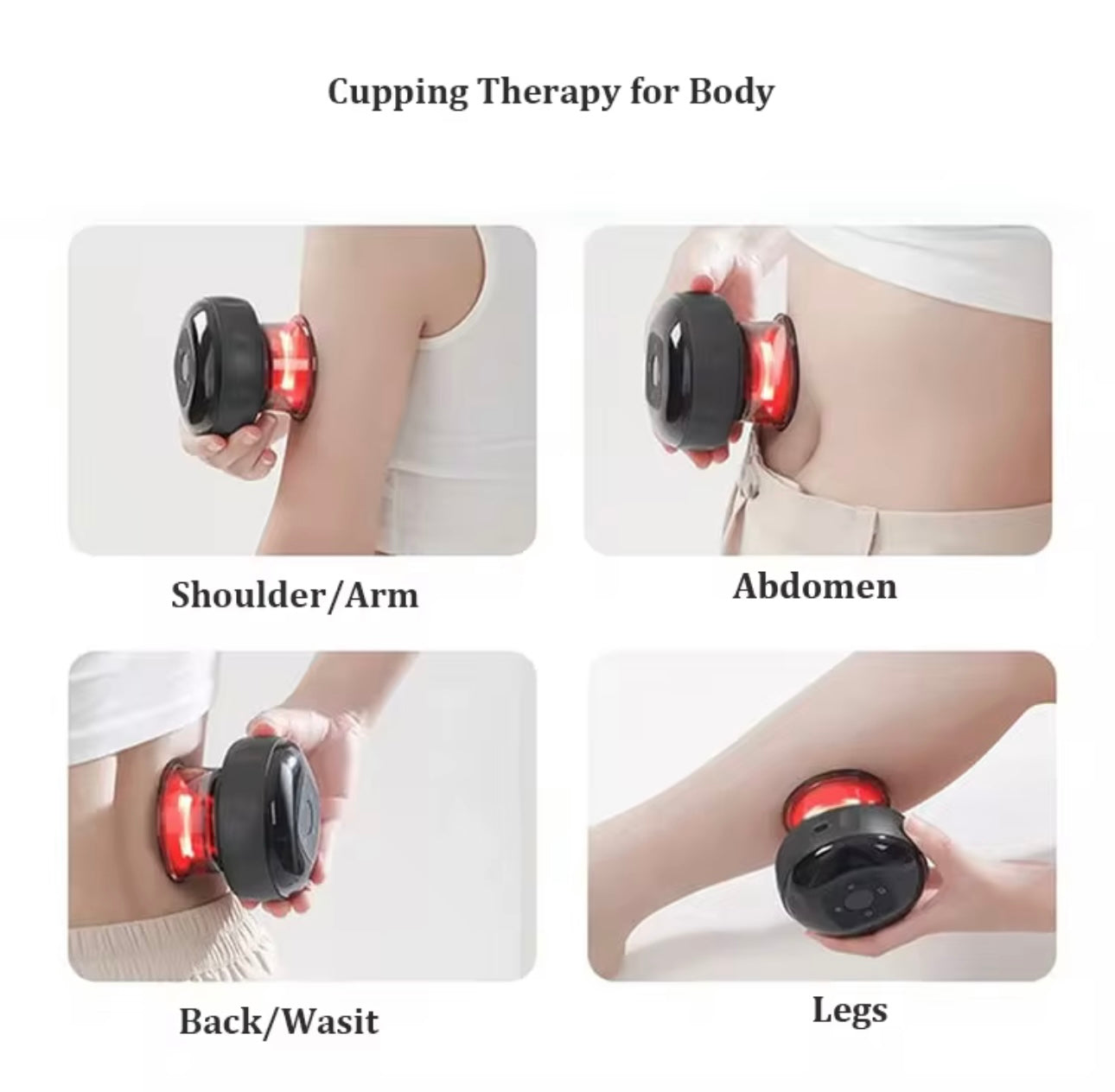 Appareil de massage électrique à ventouse - Kit 4 en 1 - Qualité professionnelle