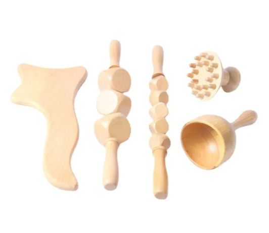 Rouleau de Massage Méridien en Bois ( Maderotherapy)
