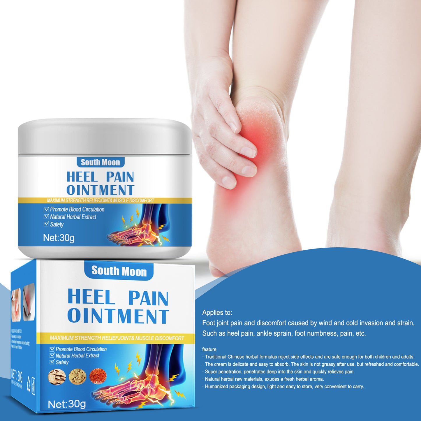 Crème de soulagement de la douleur articulaire pour les pieds et les orteils