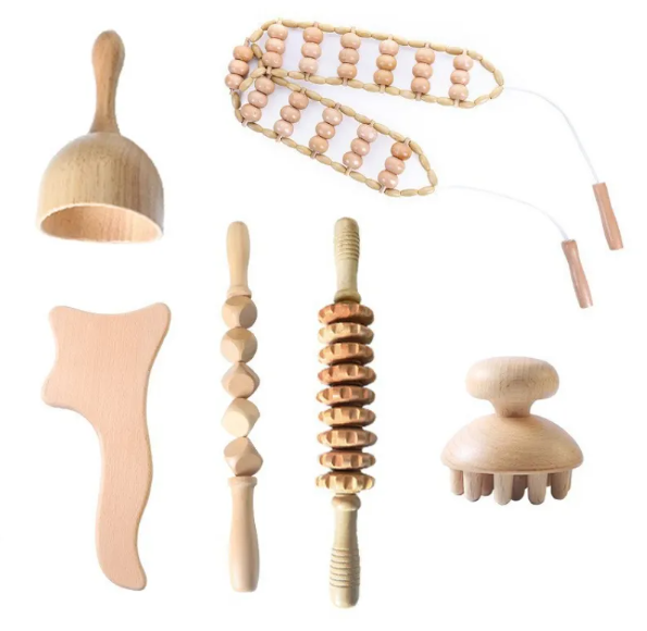 Rouleau de Massage Méridien en Bois ( Maderotherapy)