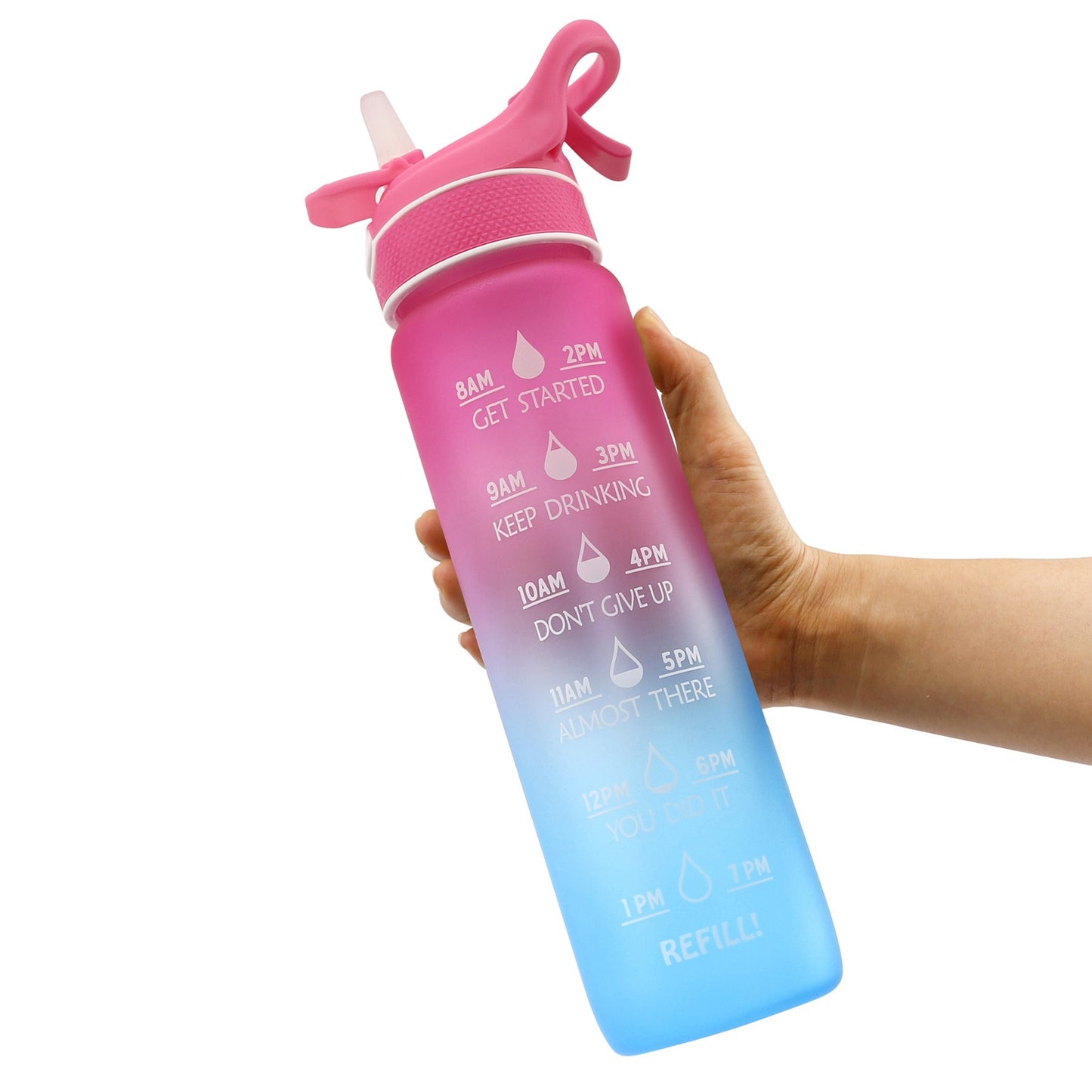 Gourde Sportive avec Paille & Brumisateur 1000ml