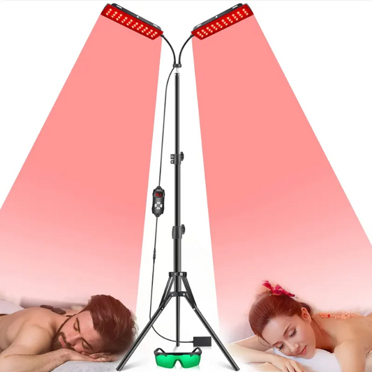 Lampe de luminothérapie rouge pour trépied à double tête